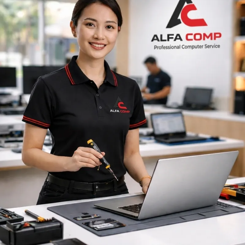 Workshop Alfa Comp - Spesialis Servis Laptop & Komputer Profesional di Bantul Jogja